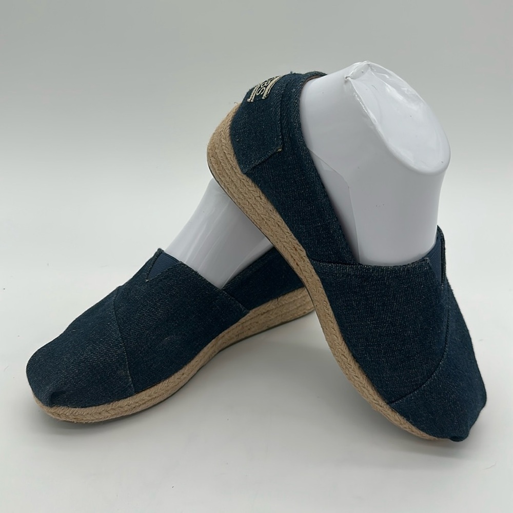BOBS Blue Espadrille Flats Women’s Size 8